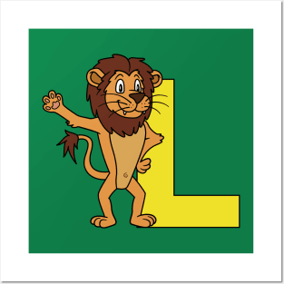 Letter L with Lion Posters and Art